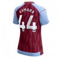 Dres Aston Villa Boubacar Kamara #44 Domáci pre Ženy 2023-24 Krátky Rukáv